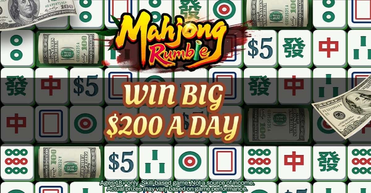 Mahjong Rumble: Win Real Cash advertising creative
