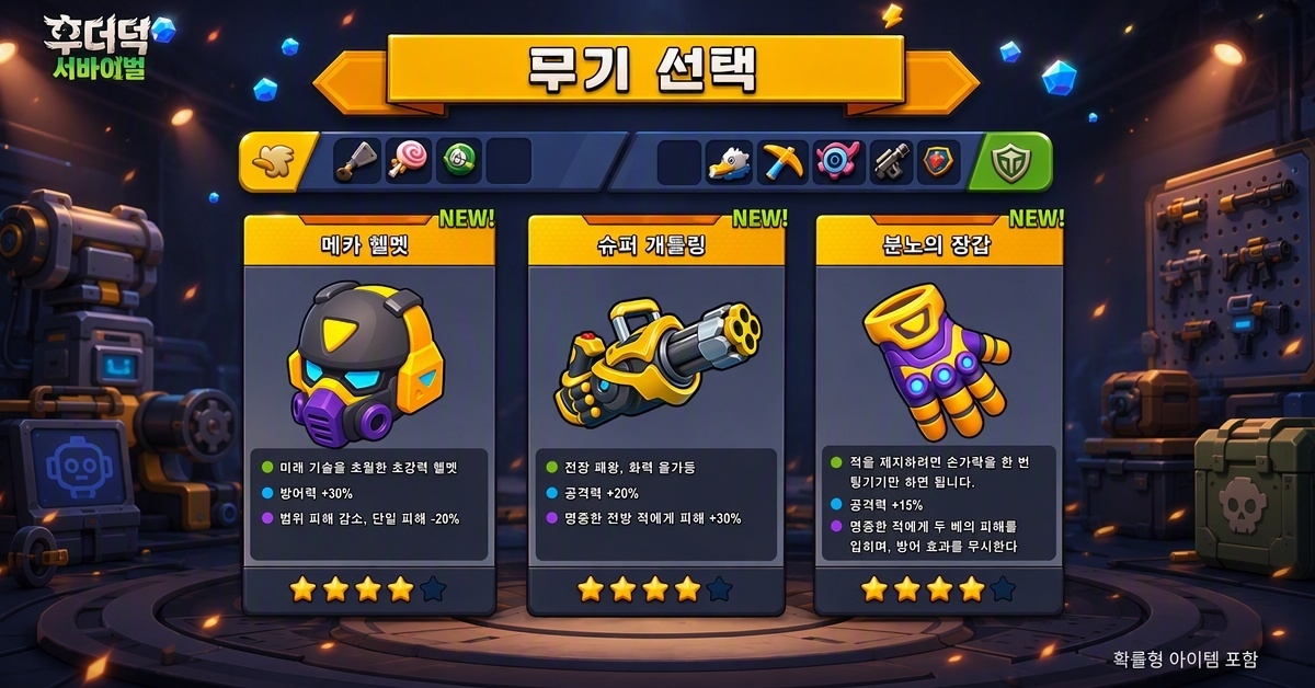 후더덕 서바이벌 广告素材