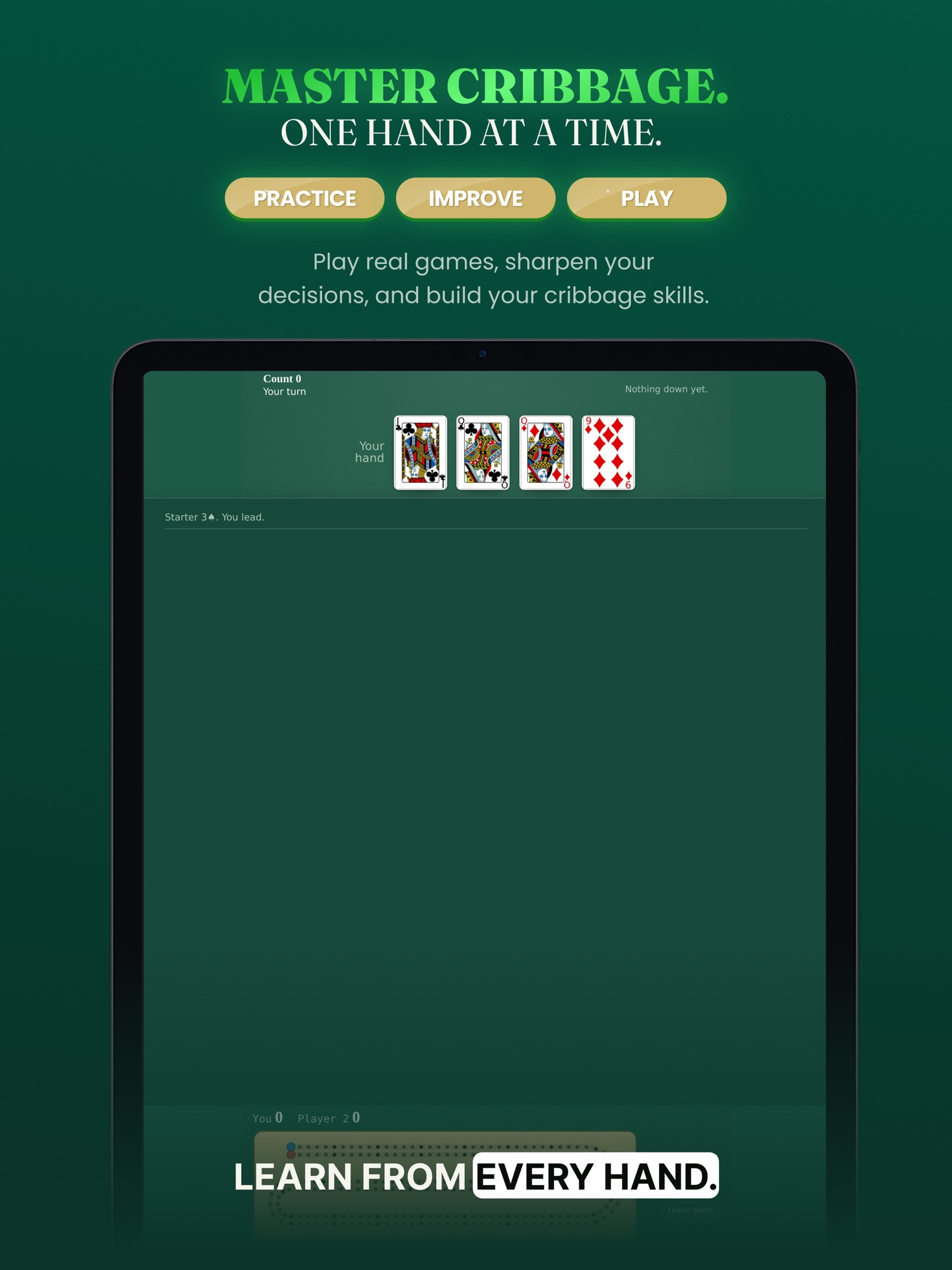 Cribbage Coach ad creative 1