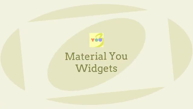 Material You Widgets advertising creative
