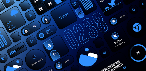 Glass Widgets : Neon advertising creative