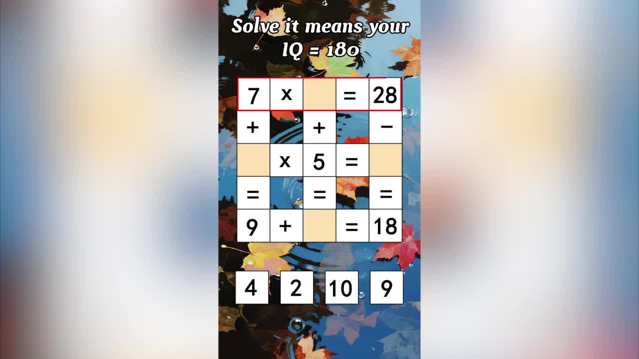 Math Grid - Number Puzzle Game ad creative