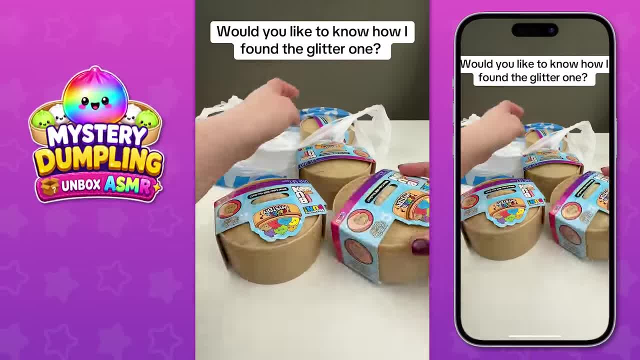 Mystery Dumpling: Unbox ASMR advertising creative