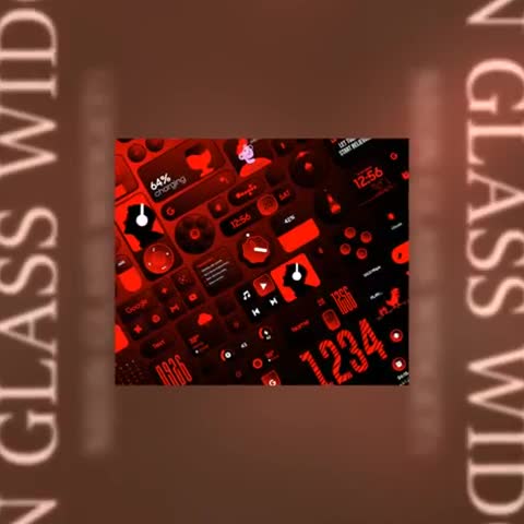 Glass Widgets : Neon advertising creative