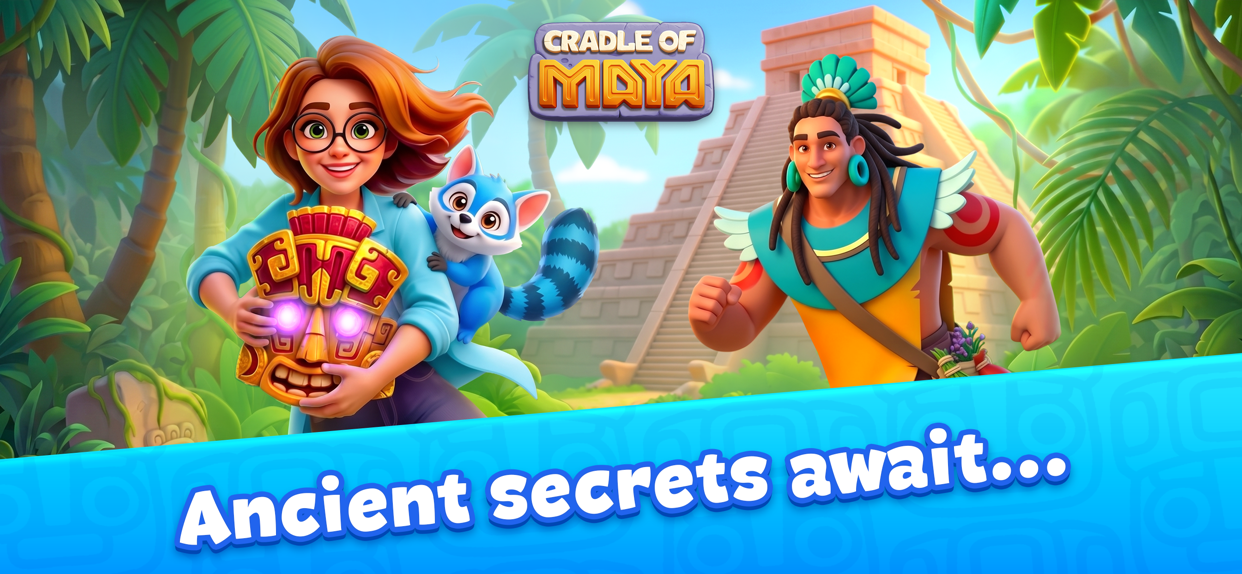 Cradle of Maya: Match 3 Game ad creative 2