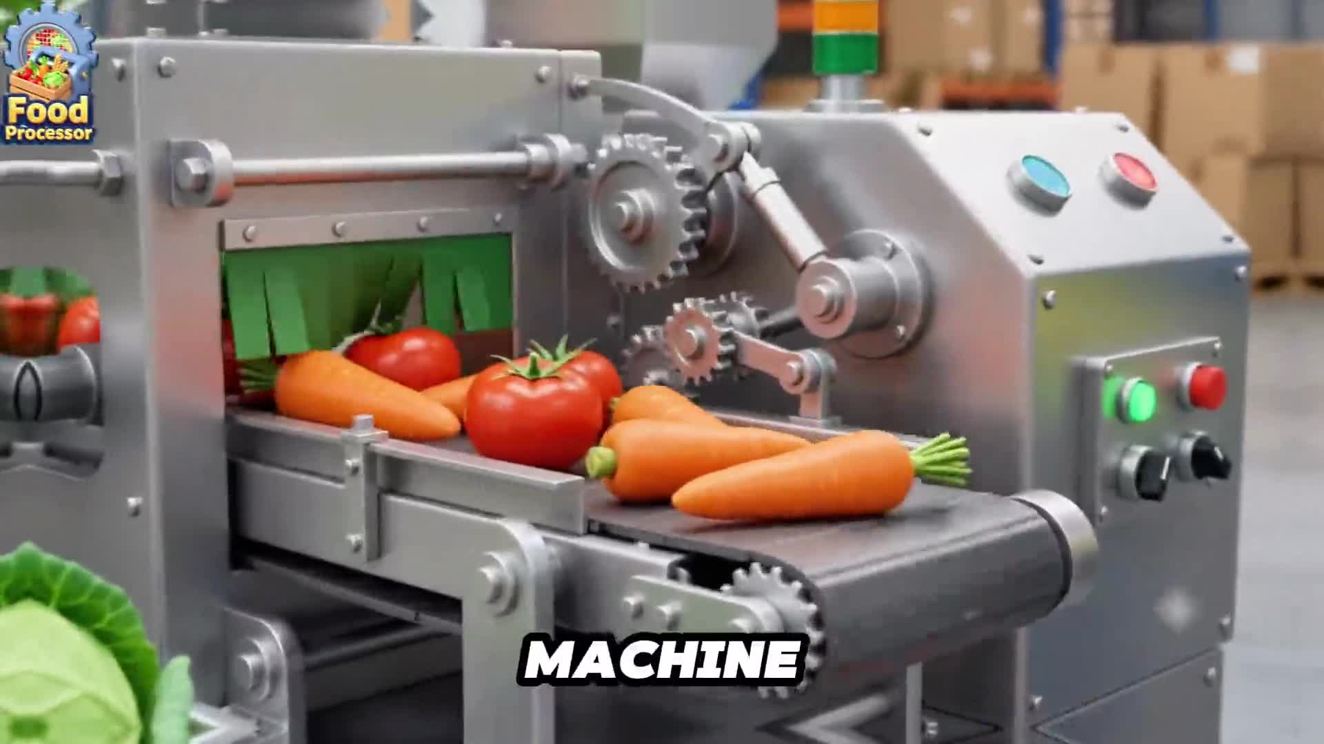 Food process Factory simulator ad creative