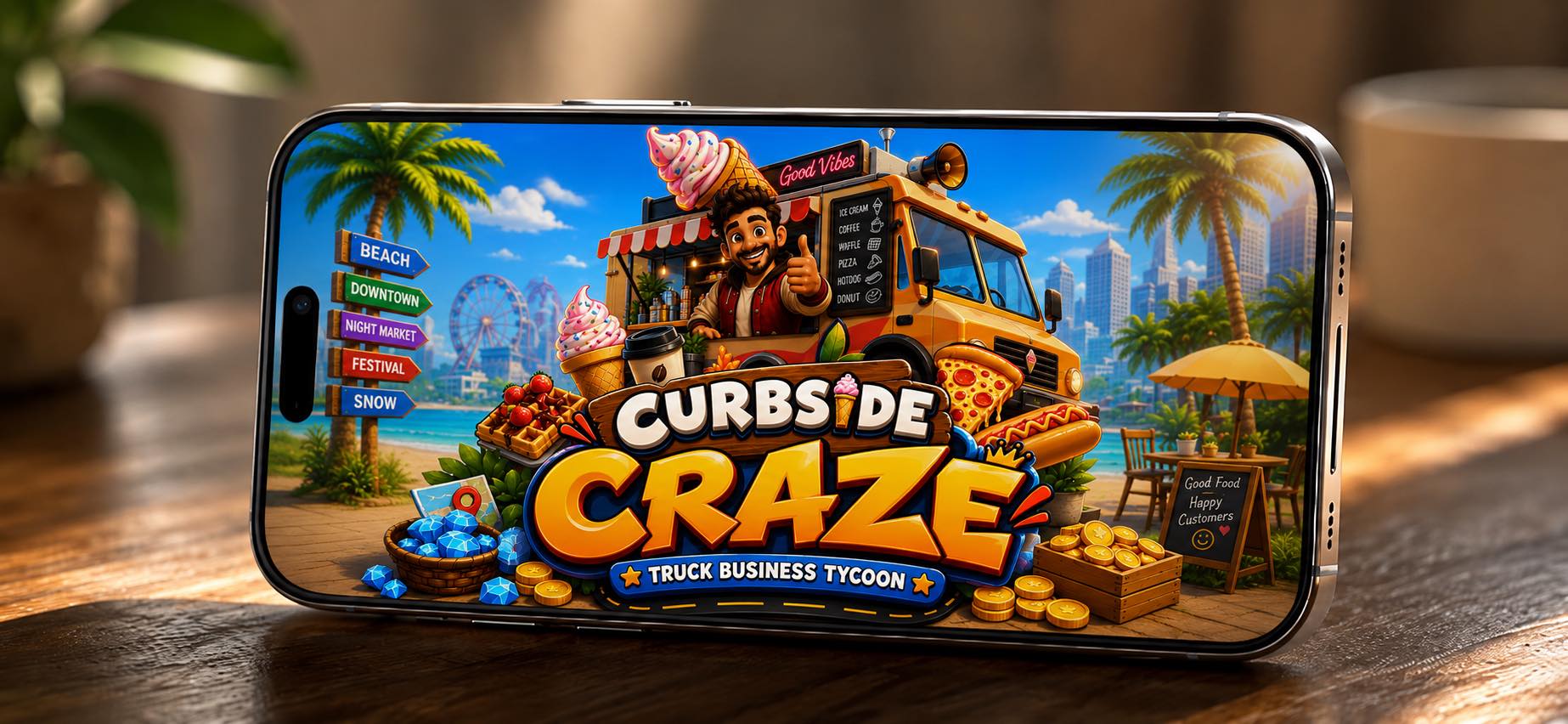 Curbside Craze: Food Truck 广告创意 4