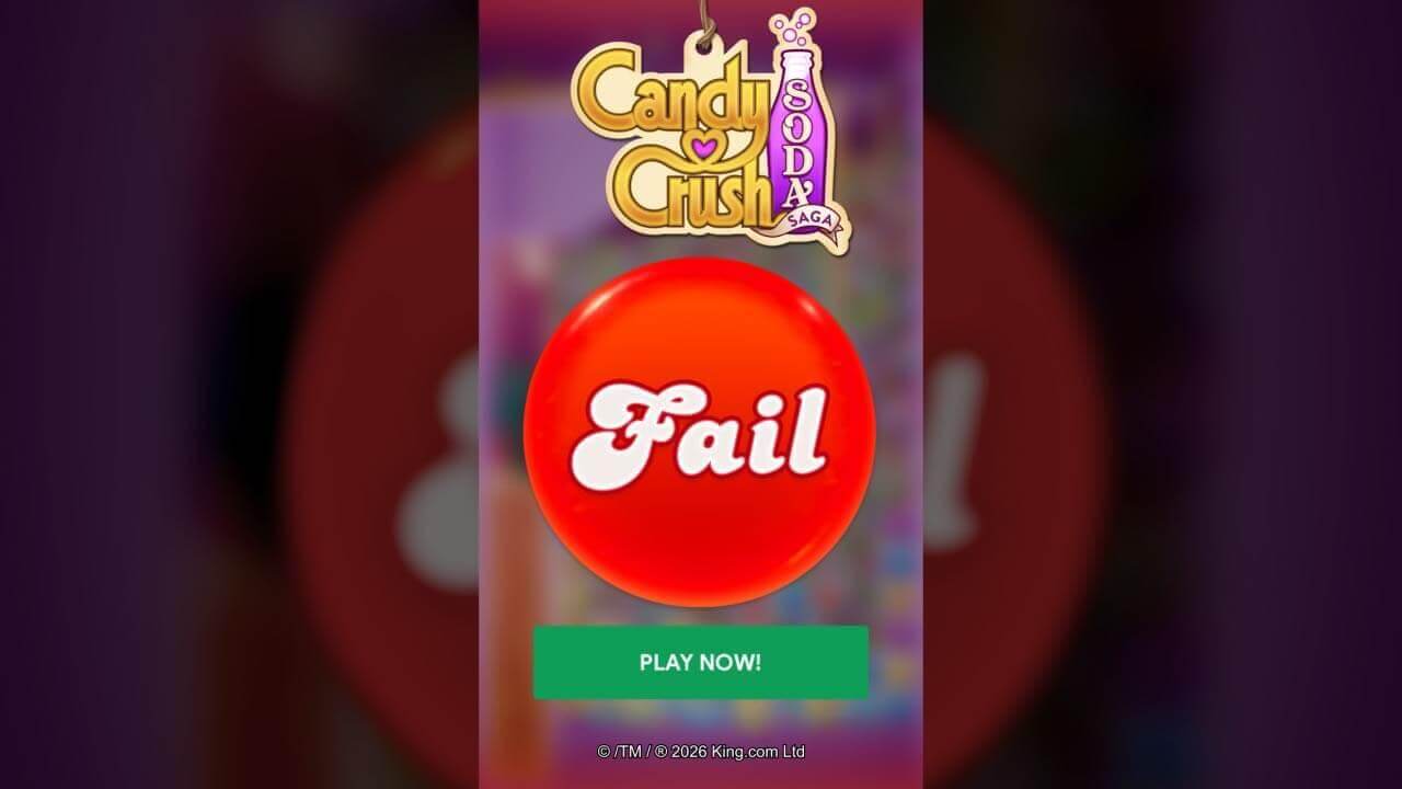 Candy Crush Soda Saga ad creative