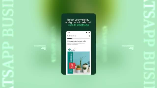 WhatsApp Business advertising creative