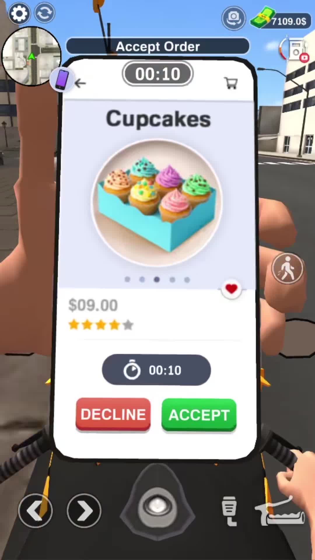 Urban Food Delivery Game advertising creative