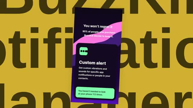 BuzzKill Notification Manager advertising creative