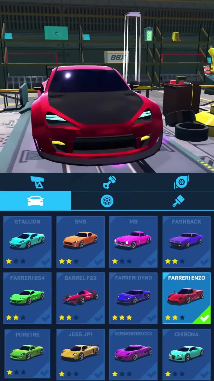 Car Race advertising creative