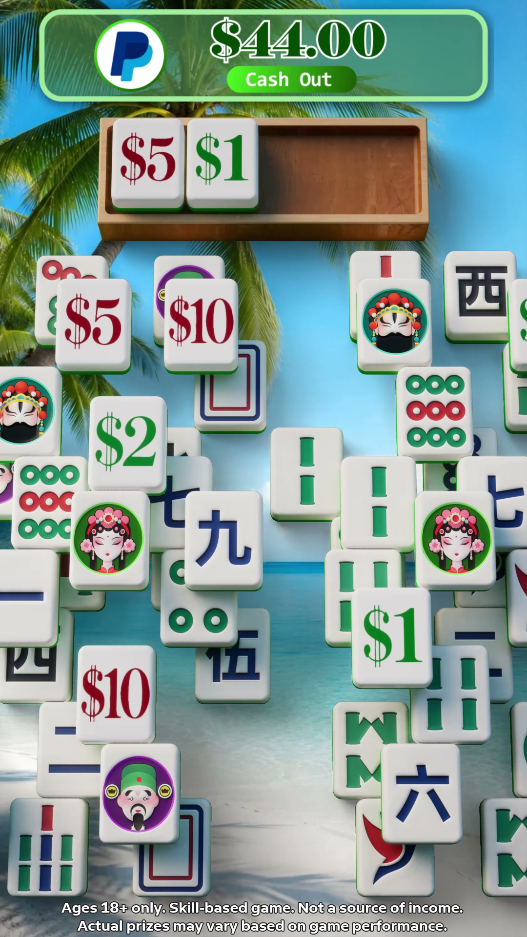 Mahjong Rumble: Win Real Cash advertising creative