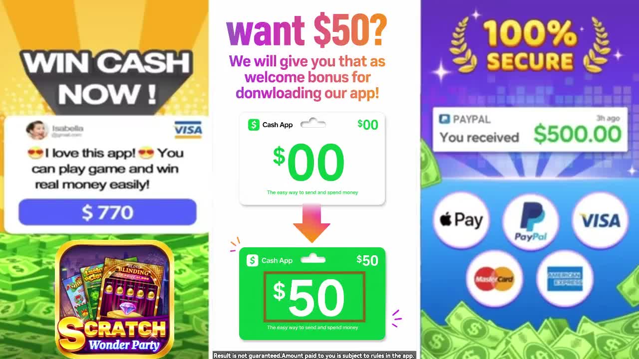 Scratch Party Frenzy ad creative
