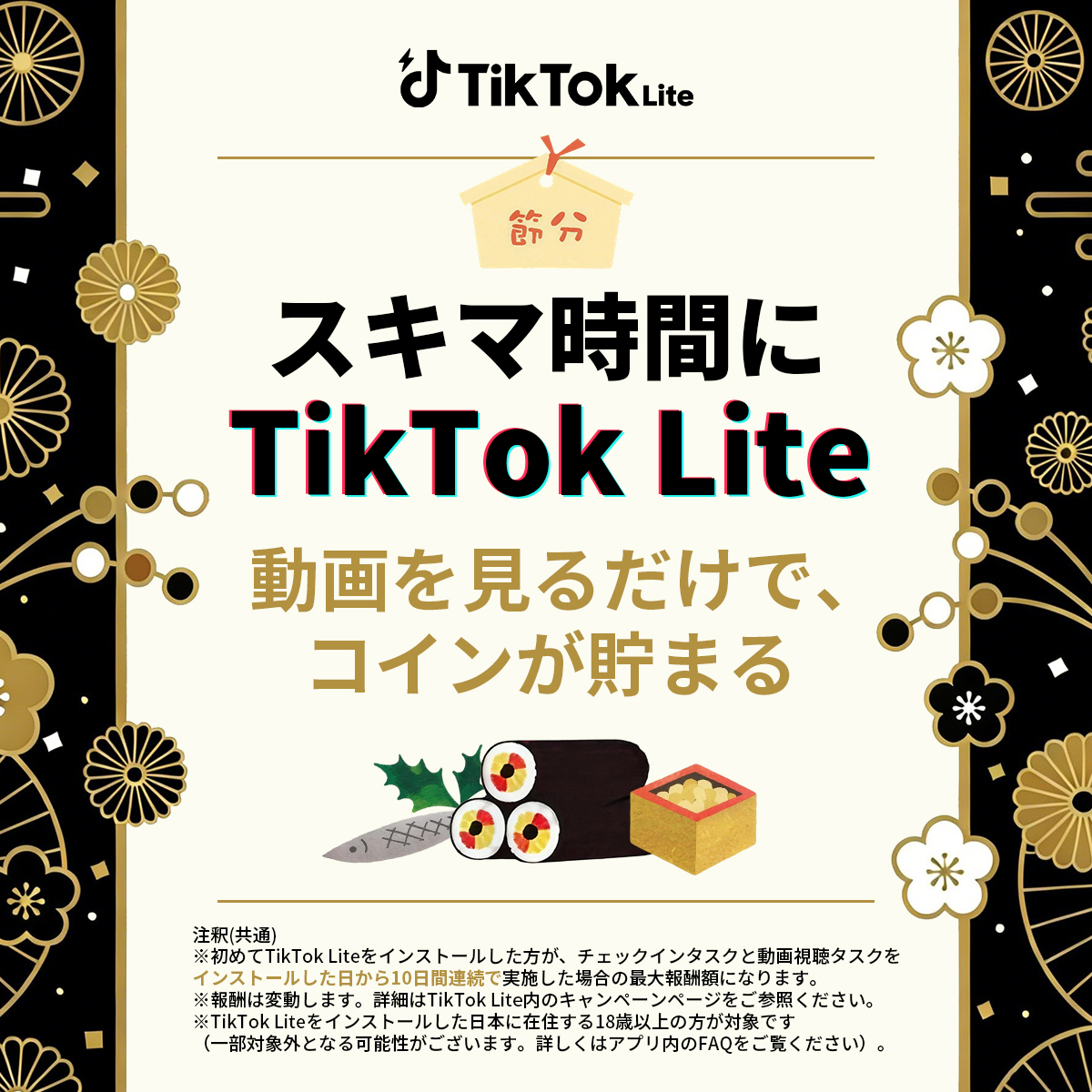 TikTok Lite ad creative