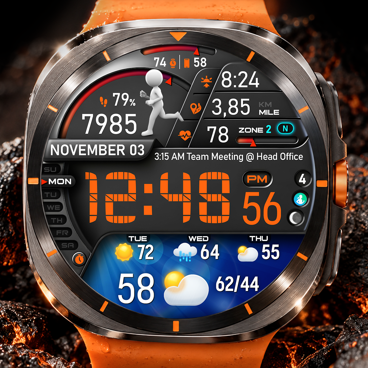 PER23 Digital Watch Face advertising creative