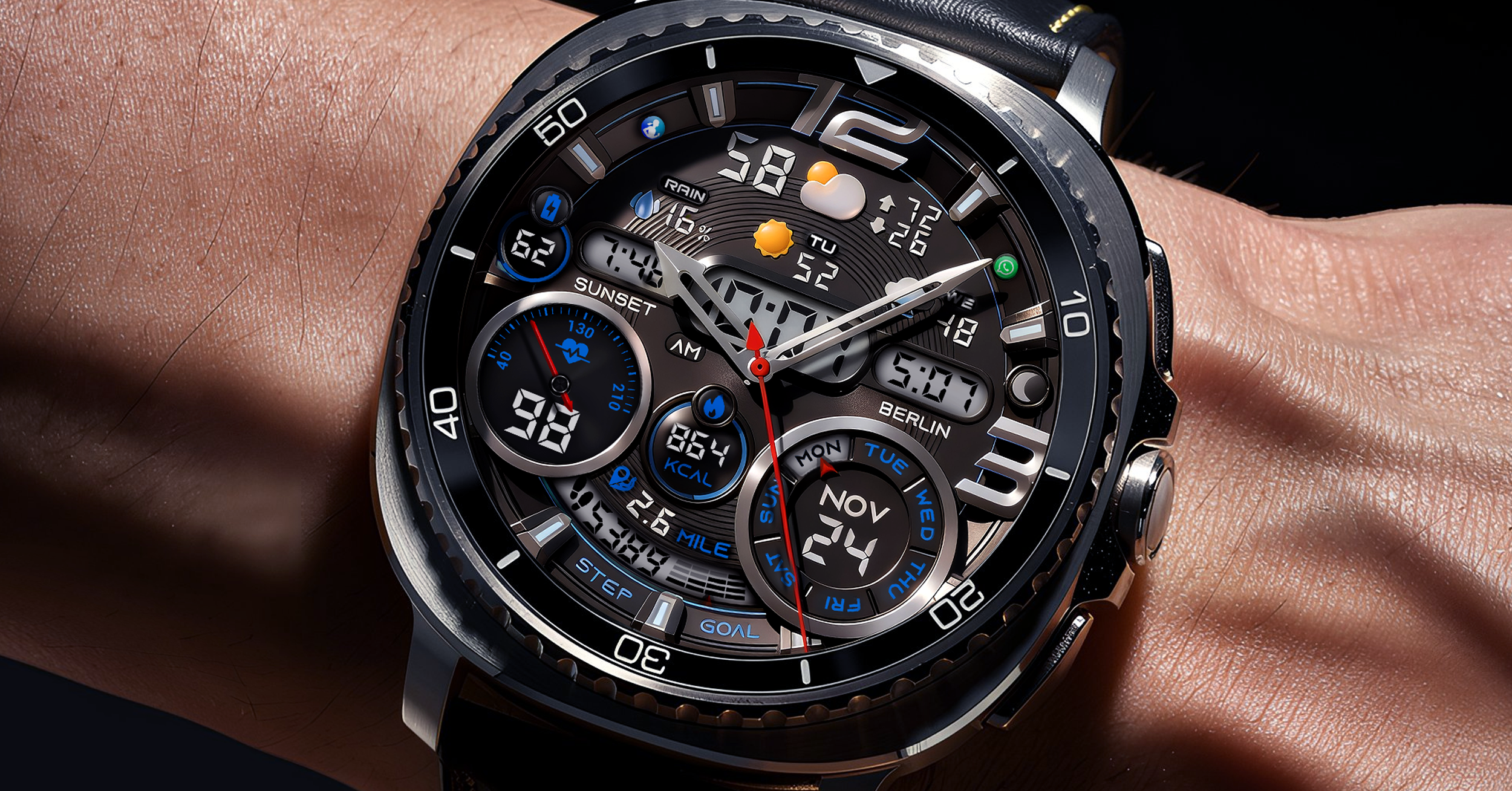 PER32 Ultra Hybrid Watch Face 广告素材