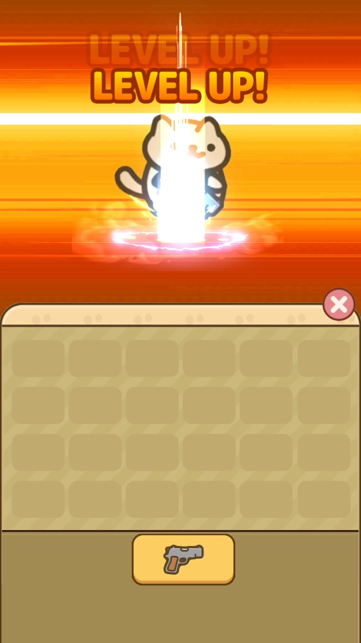 Idle Cat Gunner: Shooter RPG advertising creative