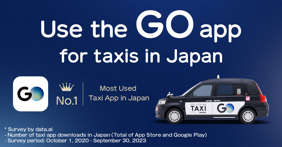 GO / Taxi app for Japan visit advertising creative