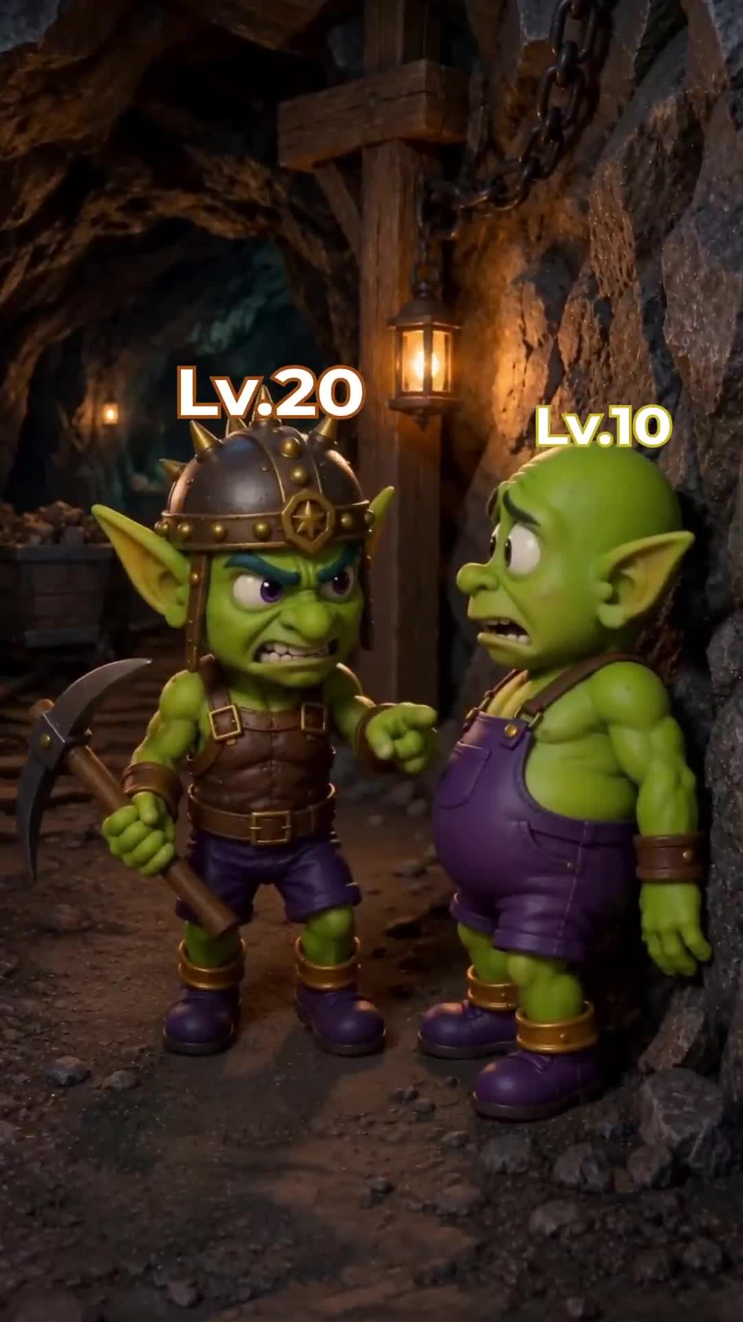 Gold and Goblins: Mining Games ad creative