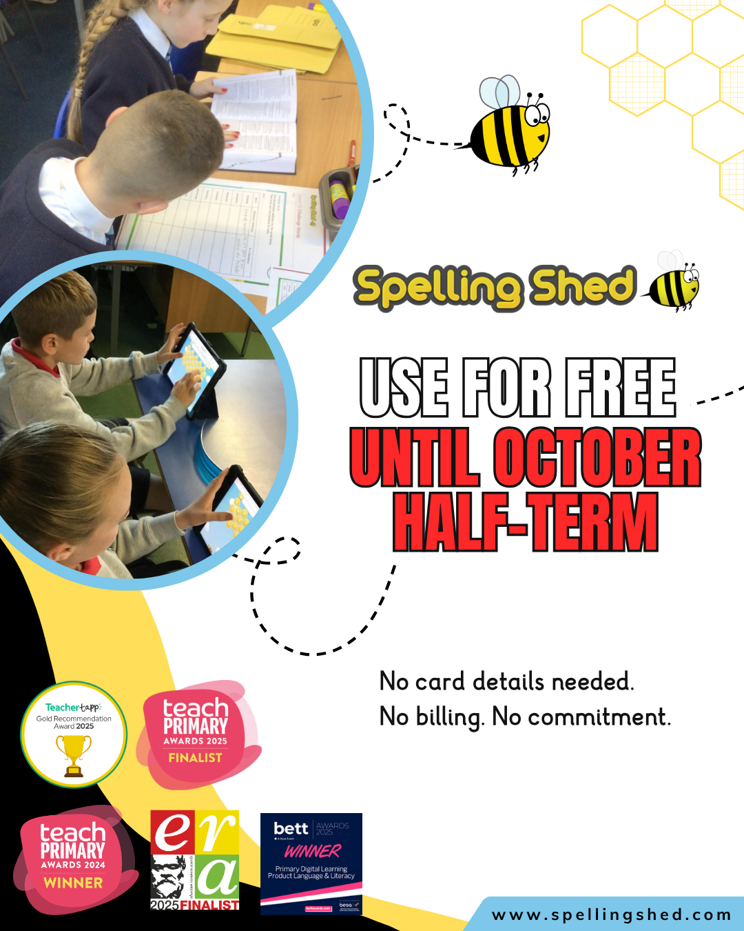 Spelling Shed advertising creative