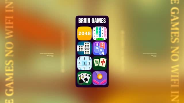 Offline Games No WiFi internet 广告素材
