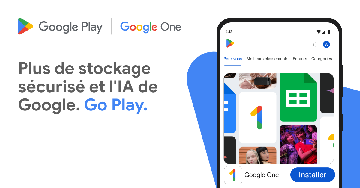 Google One advertising creative