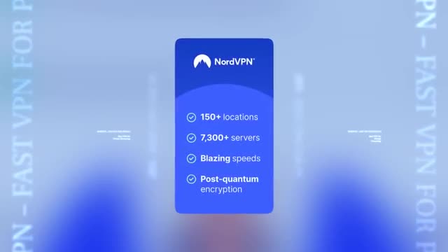 NordVPN – fast VPN for privacy advertising creative