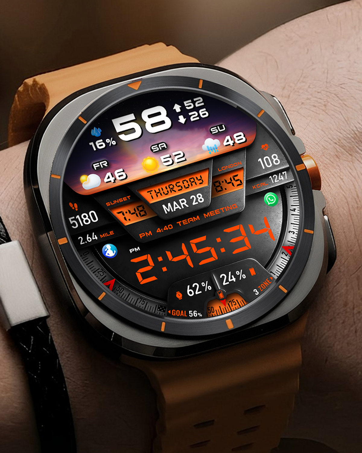 PER27 Digital Watch Face advertising creative