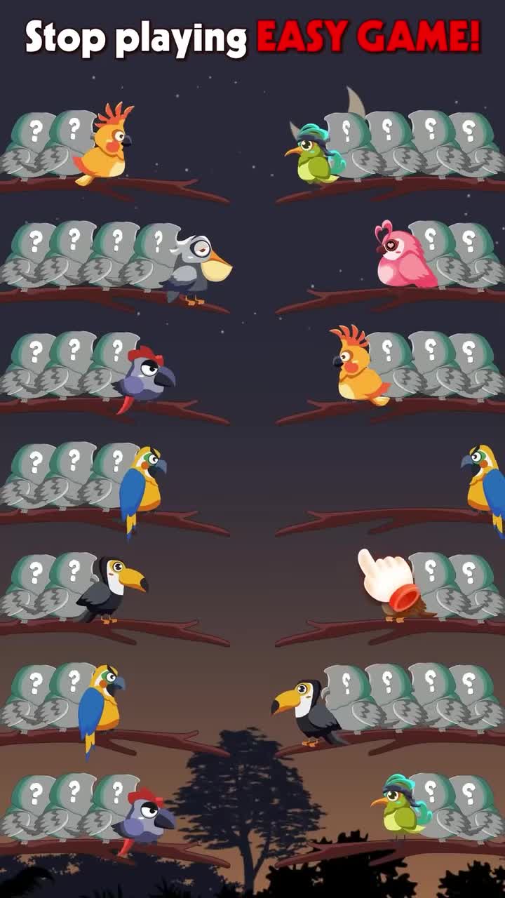 Bird Sort 2: Color Puzzle ad creative