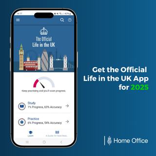 Official Life in the UK Test advertising creative