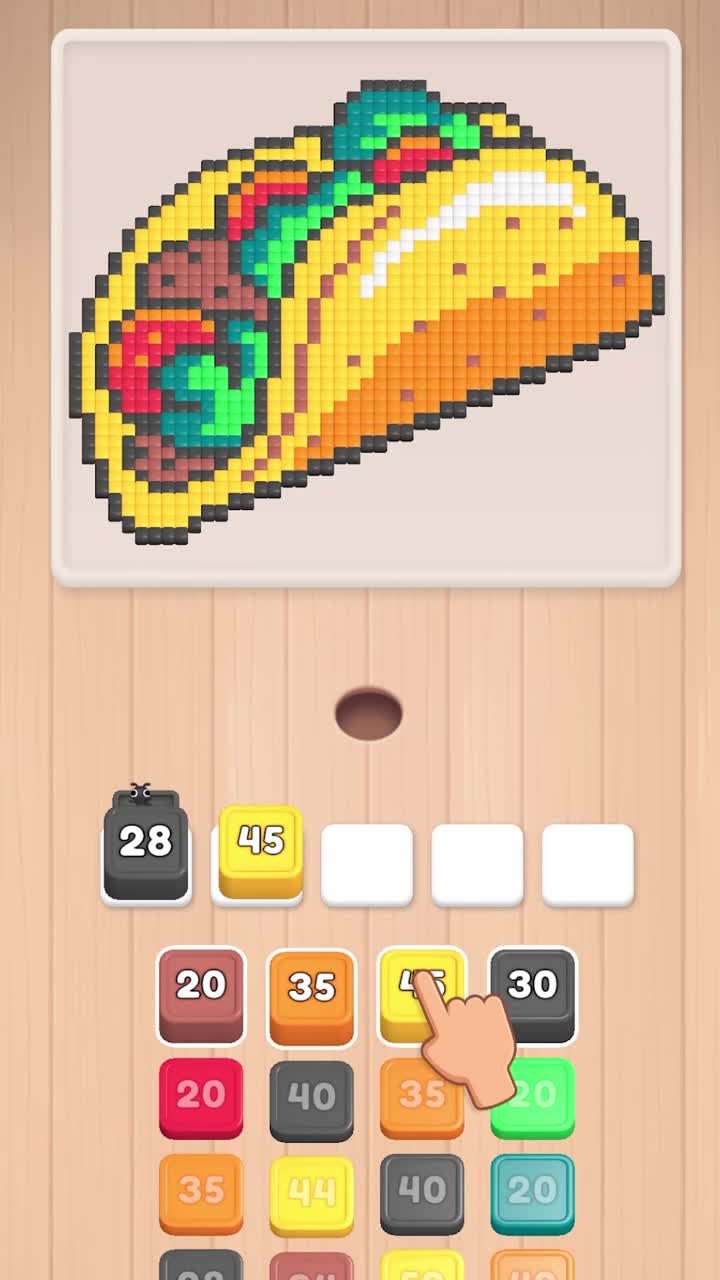 Food Hunt: Pixel Puzzle 广告素材