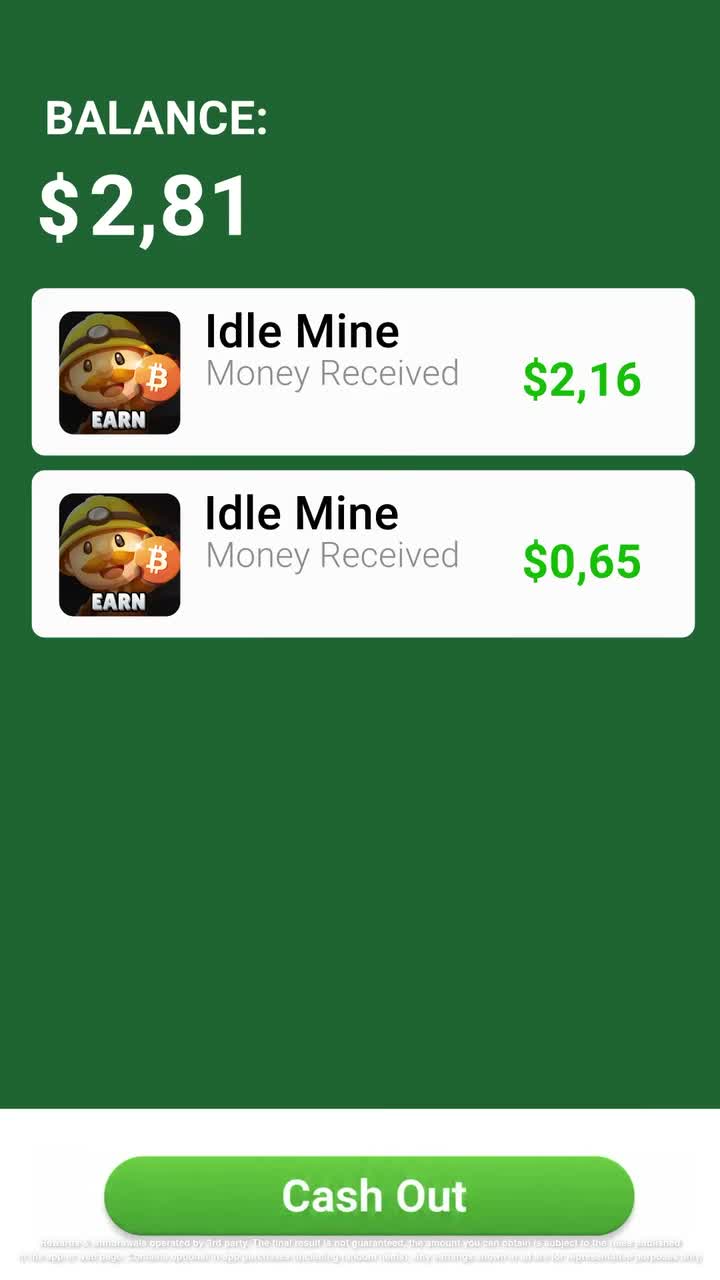 Idle Mine! Tycoon Mining Game ad creative