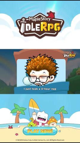 MapleStory : Idle RPG advertising creative