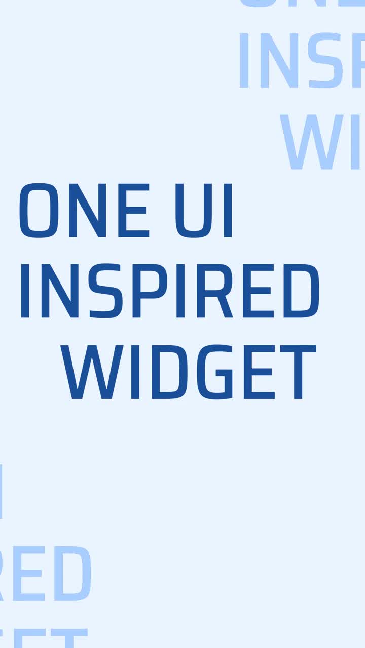 OneUI Widgets 广告素材