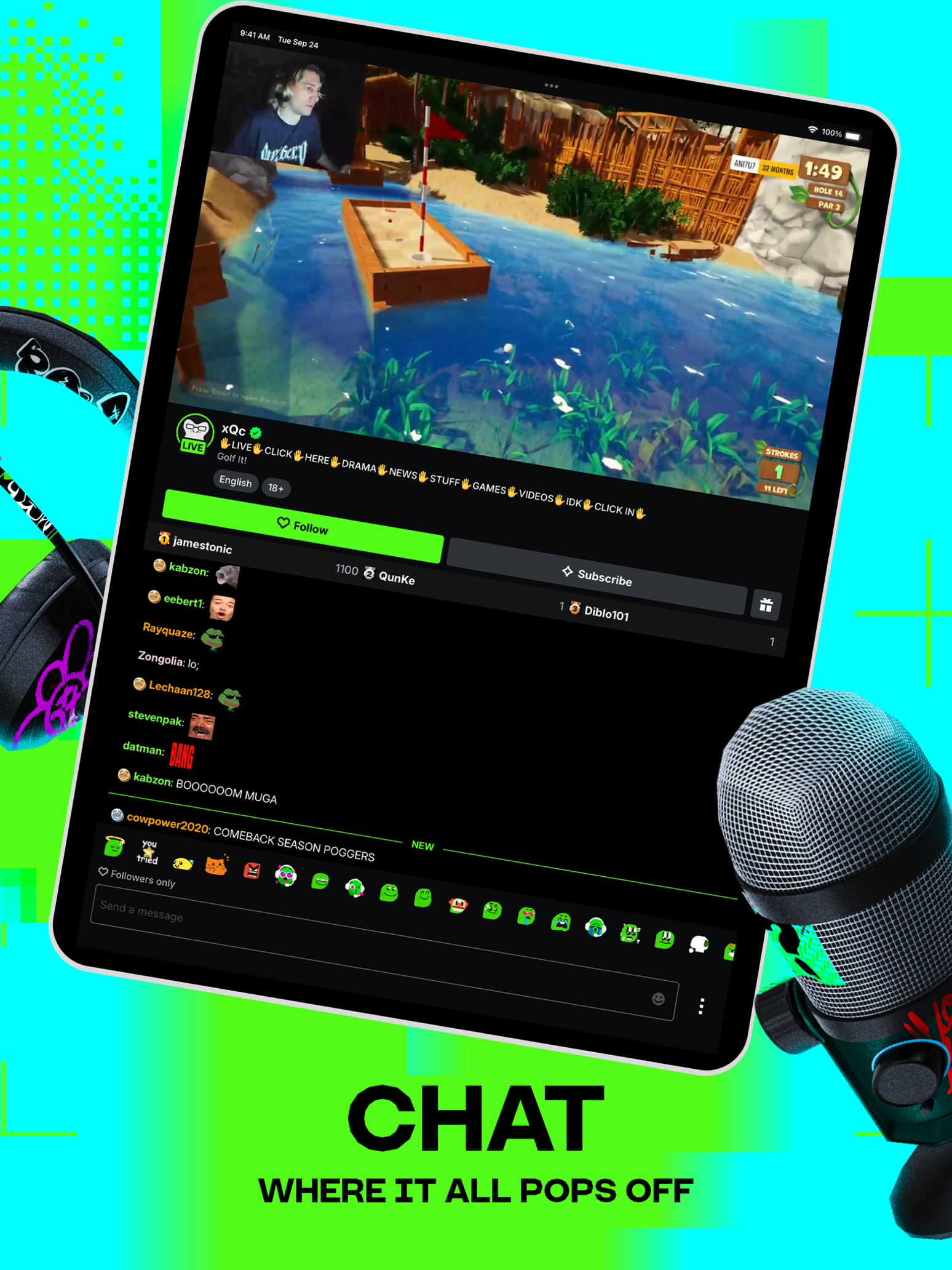 KICK - Live Streaming advertising creative 1