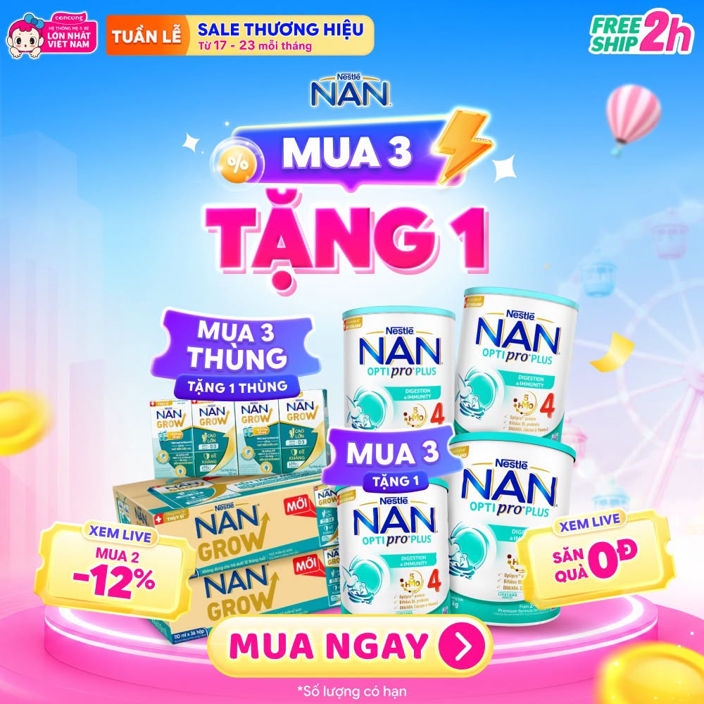 Con Cưng - Tã Sữa Khuyến Mãi 广告创意 2