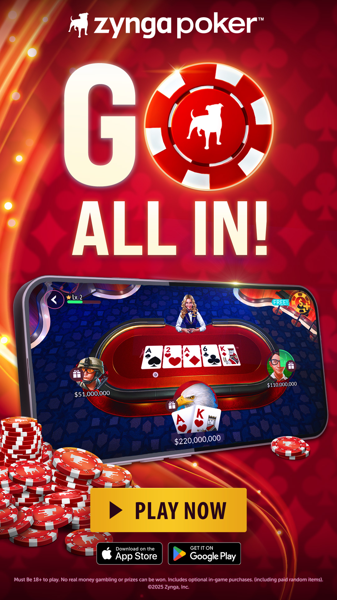 Zynga Poker- Texas Holdem Game 广告素材