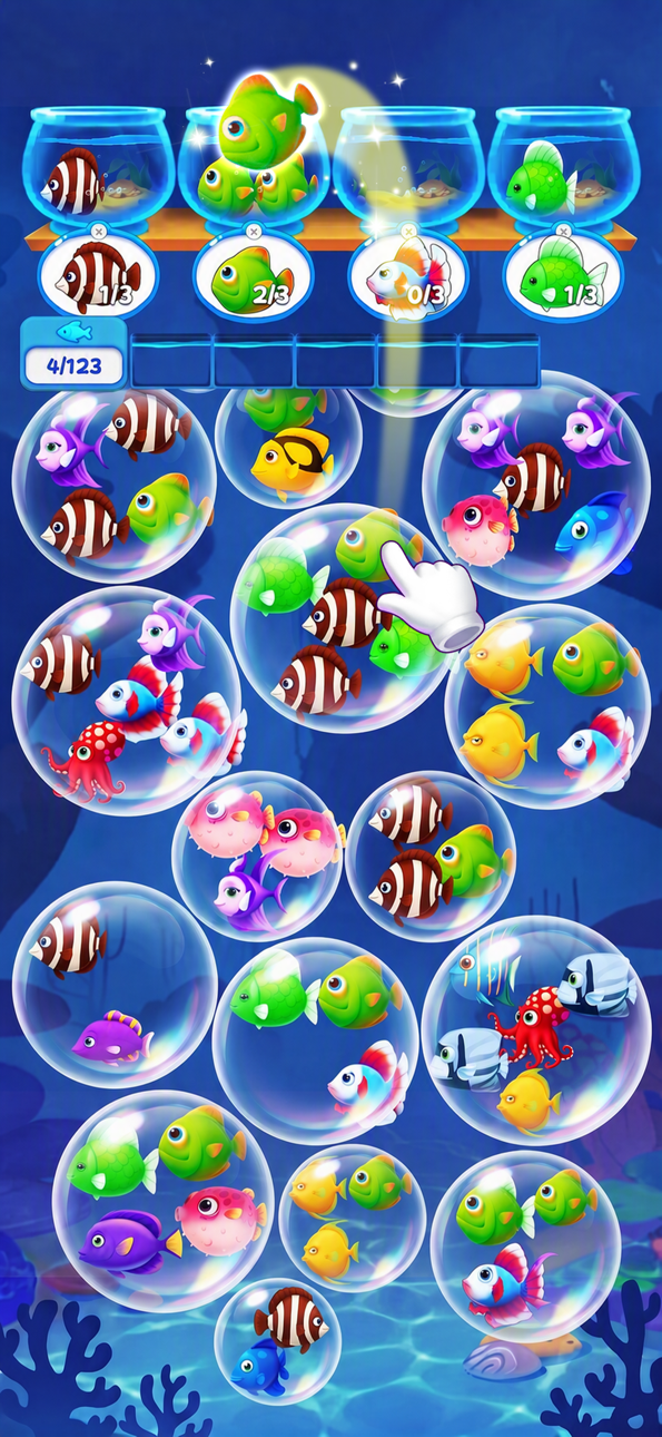 Fish Sort Puzzle:Bubble Triple ad creative 2
