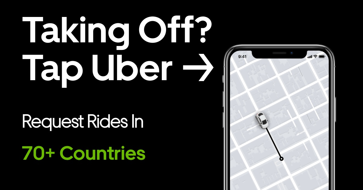 Uber - Request a ride 广告素材
