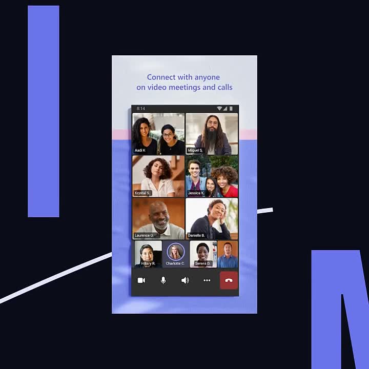Microsoft Teams advertising creative