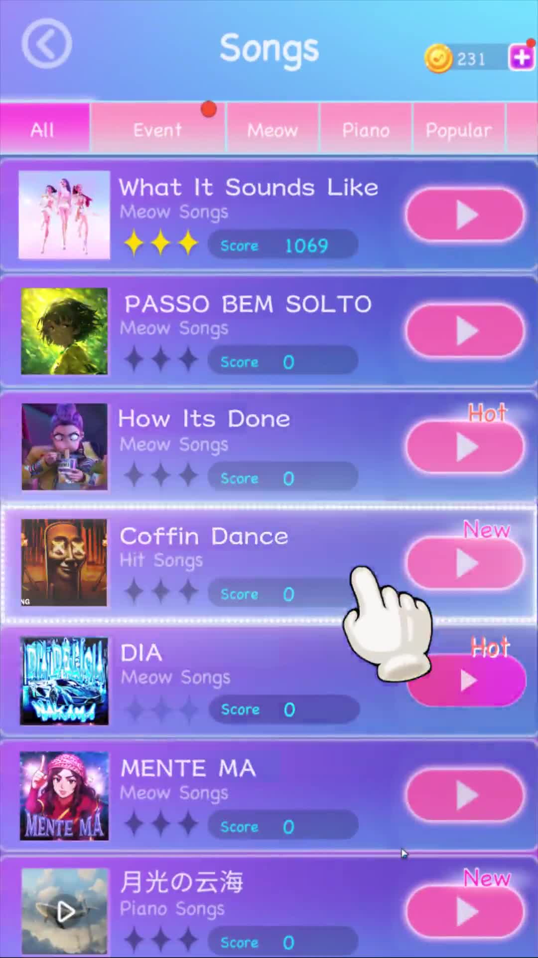 Rhythm Tiles: Pop Songs 广告素材