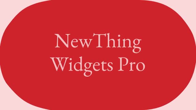 NewThing Widgets Pro advertising creative