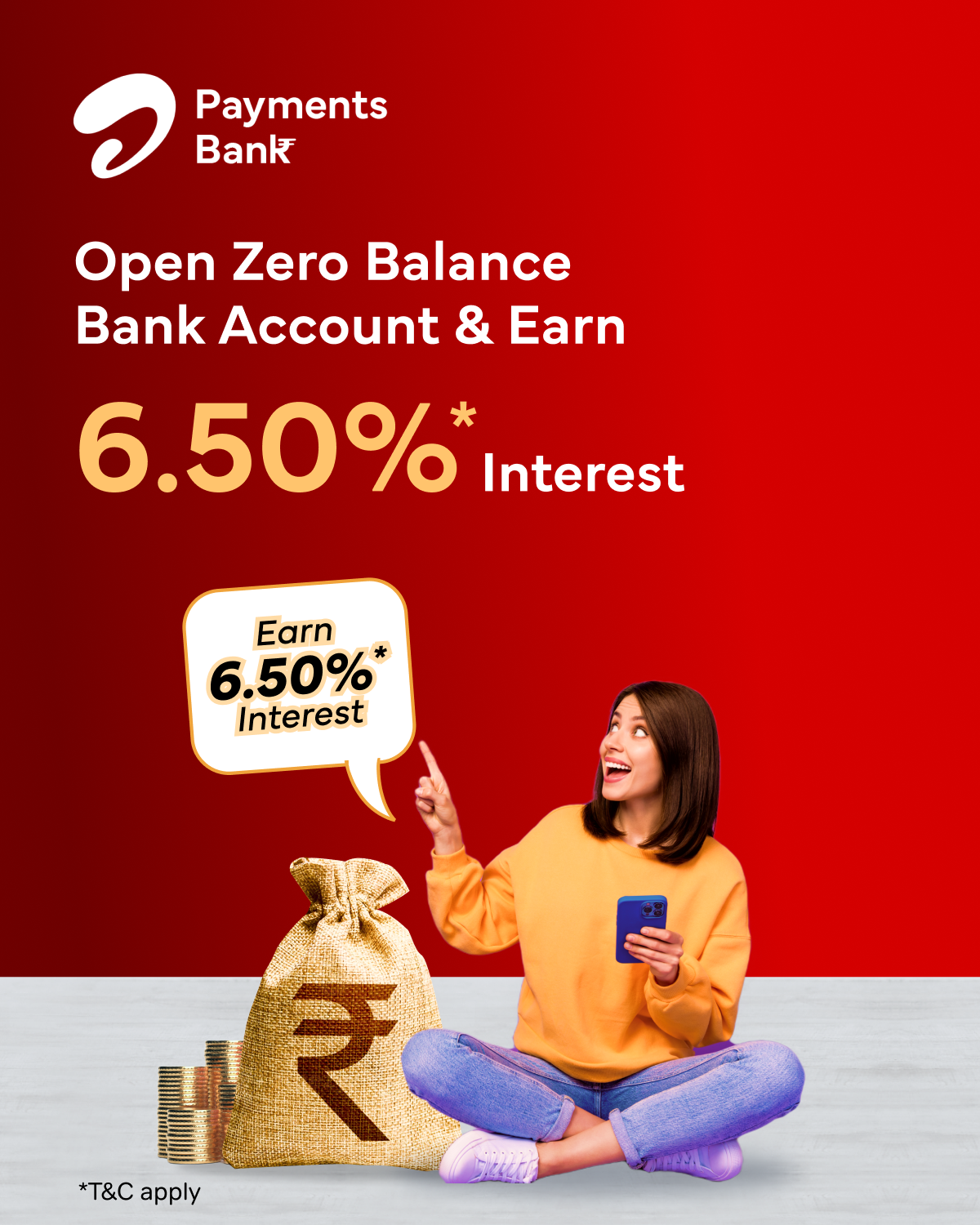 Airtel: Recharge, Bank & Loans advertising creative