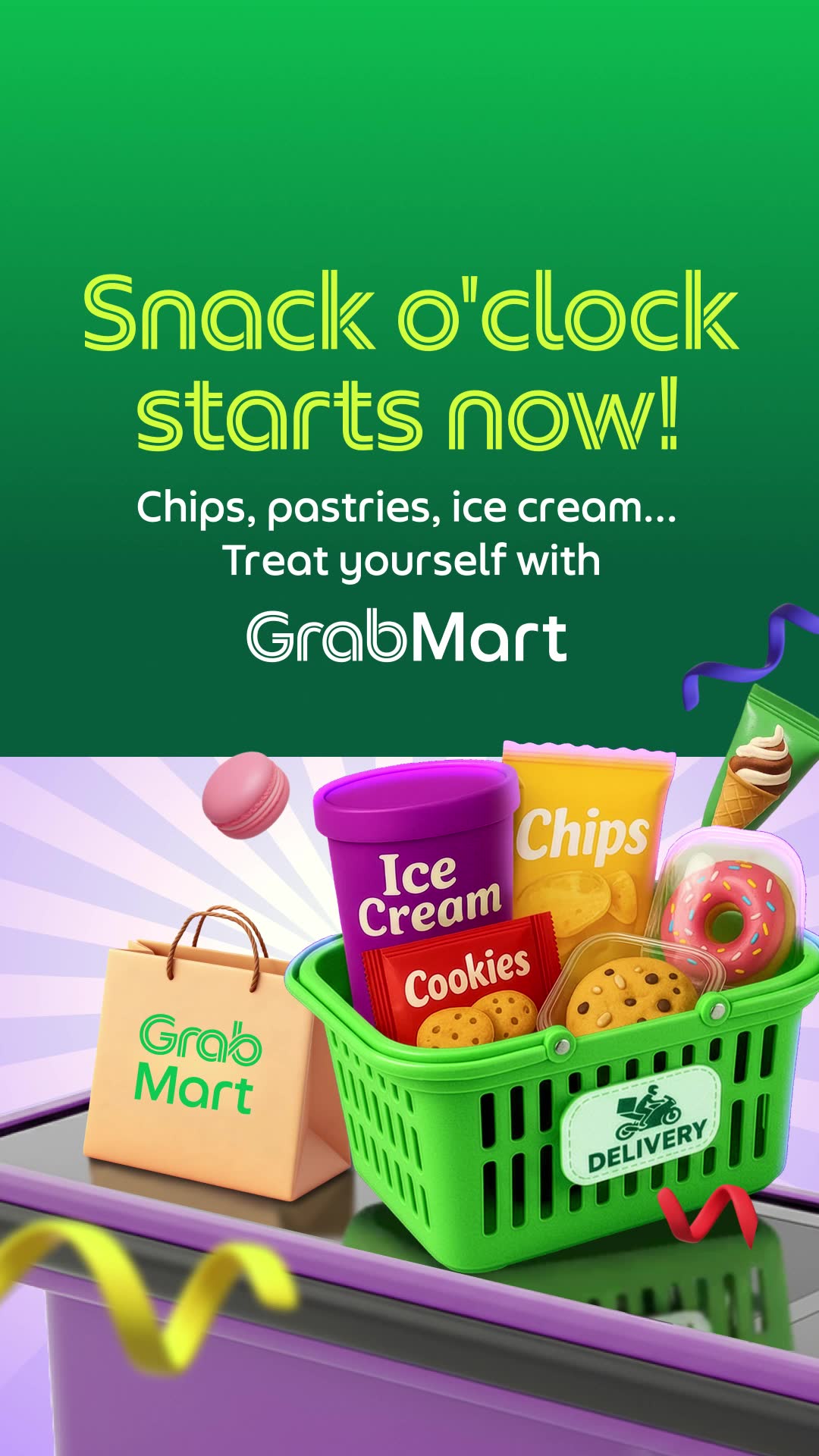 Grab - Taxi & Food Delivery ad creative