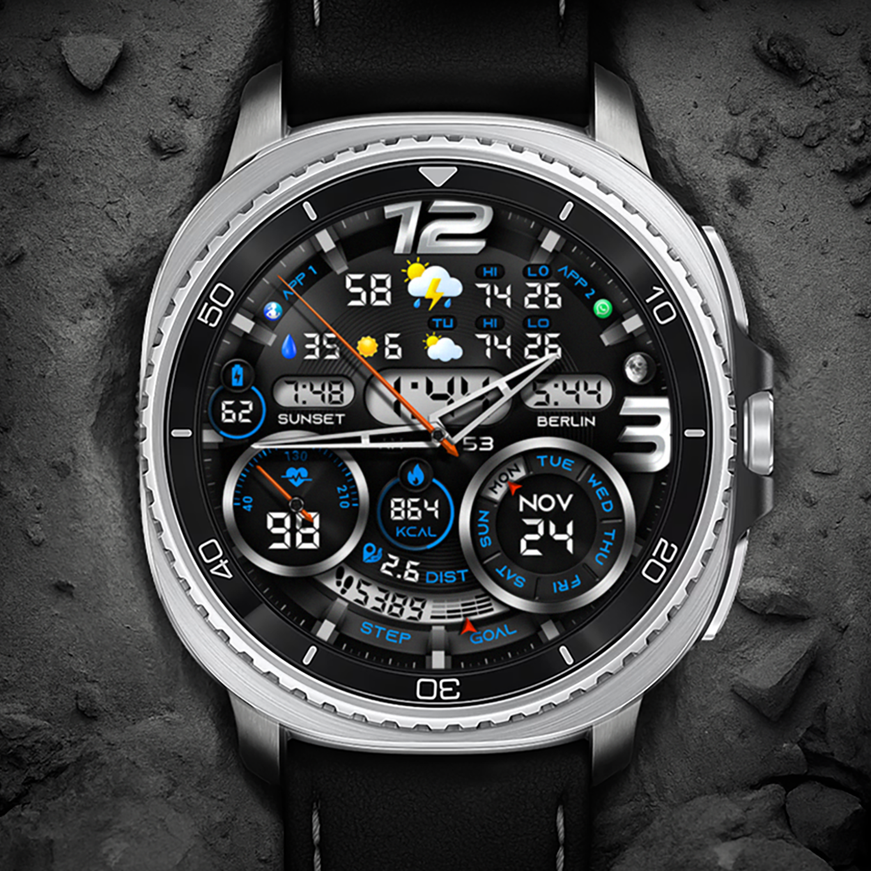 PER32 Ultra Hybrid Watch Face 广告素材