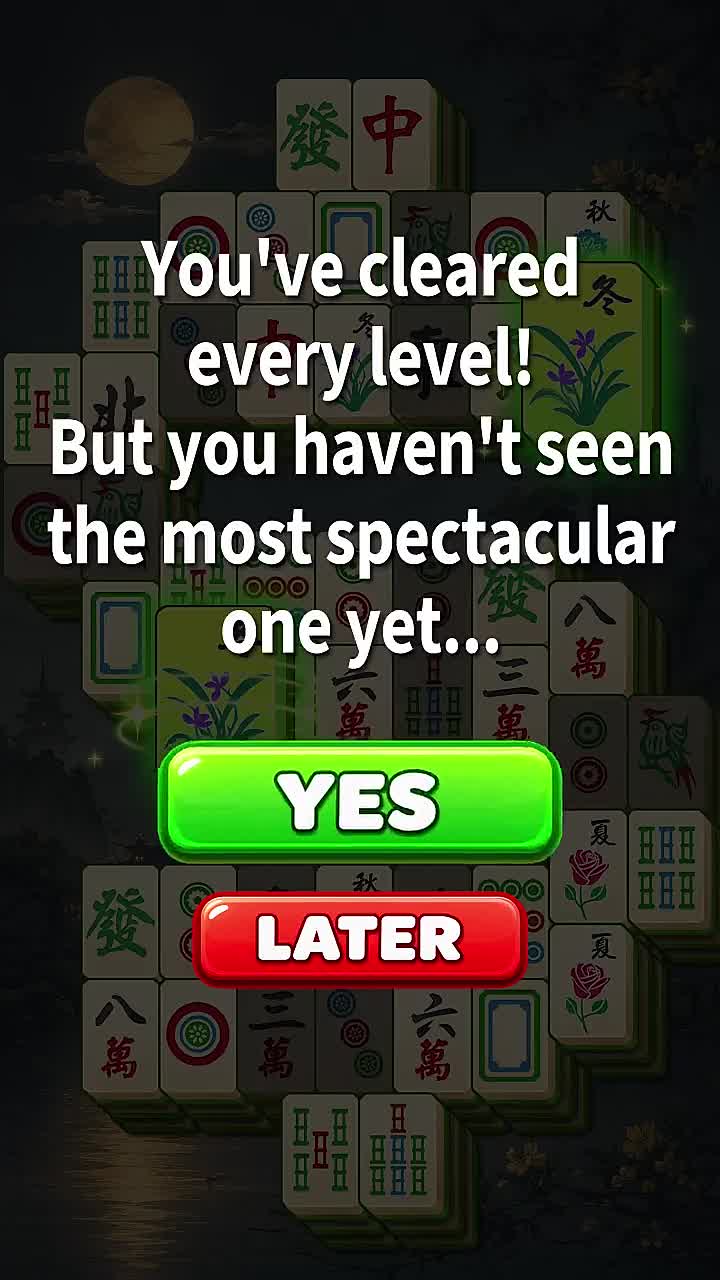 Tea Garden Mahjong Alarm 广告素材