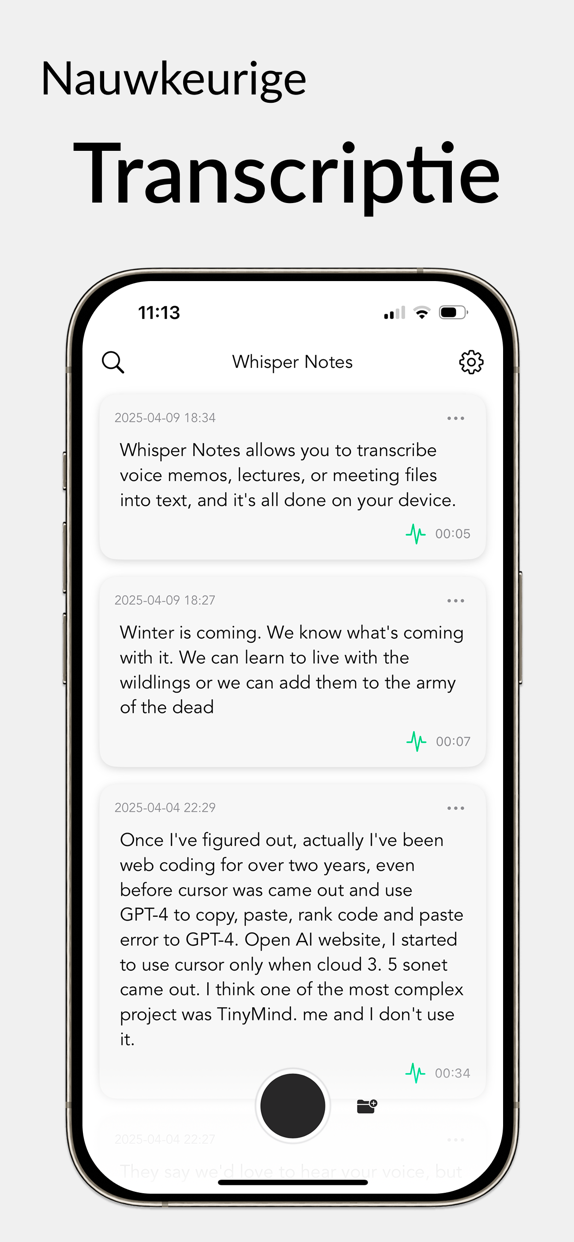 Whisper Notes - Speech to Text advertising creative 1