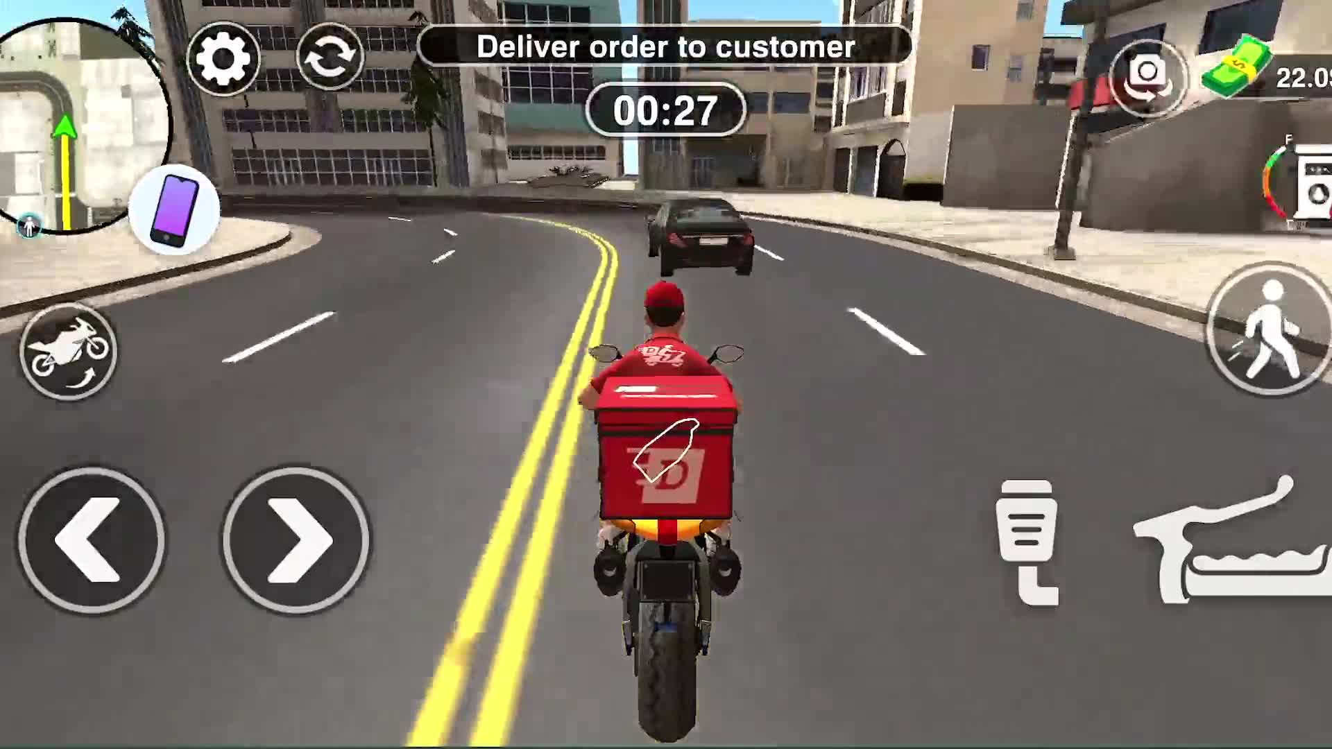 Urban Food Delivery Game advertising creative