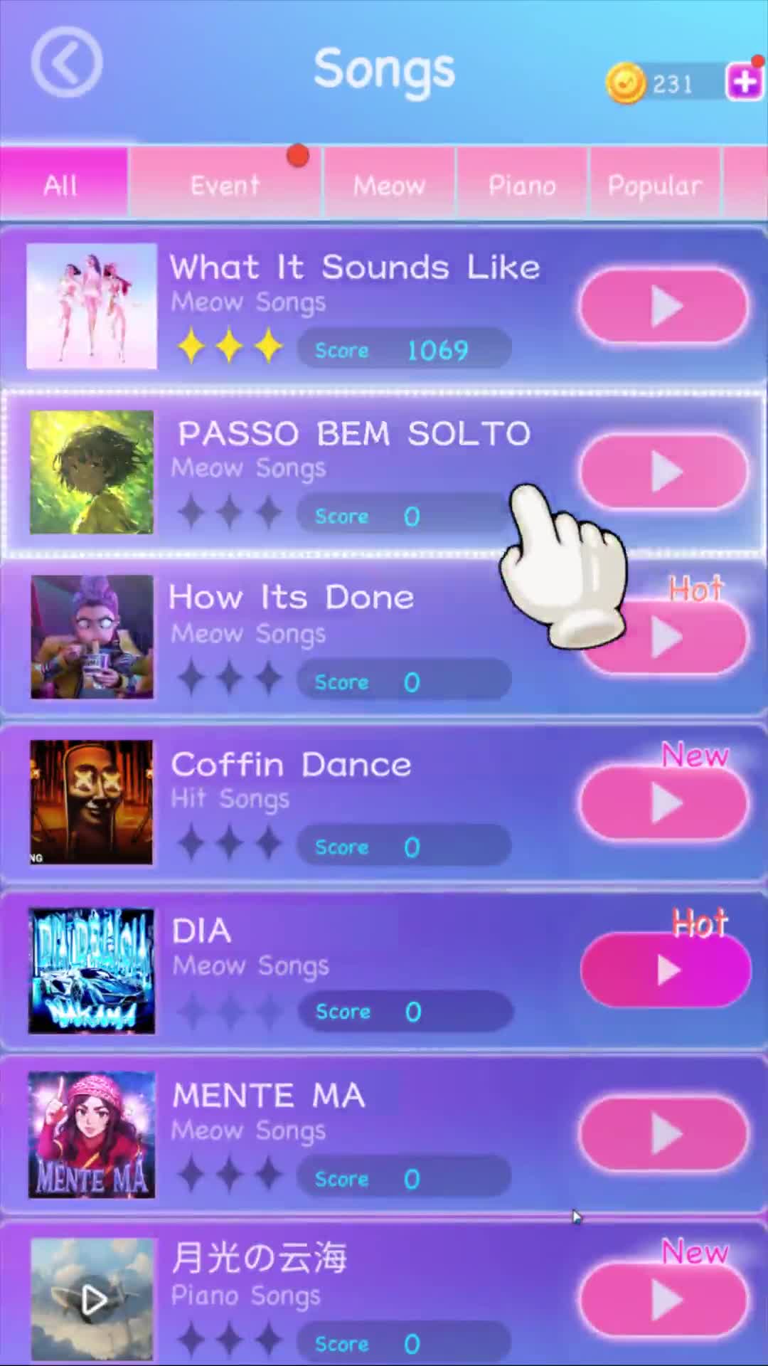 Rhythm Tiles: Pop Songs 广告素材